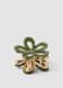Green flower-shaped hair clip_2