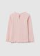 Baby girl's pink cotton regular fit top_1