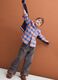 Grey pure cotton regular-fit jeans_0