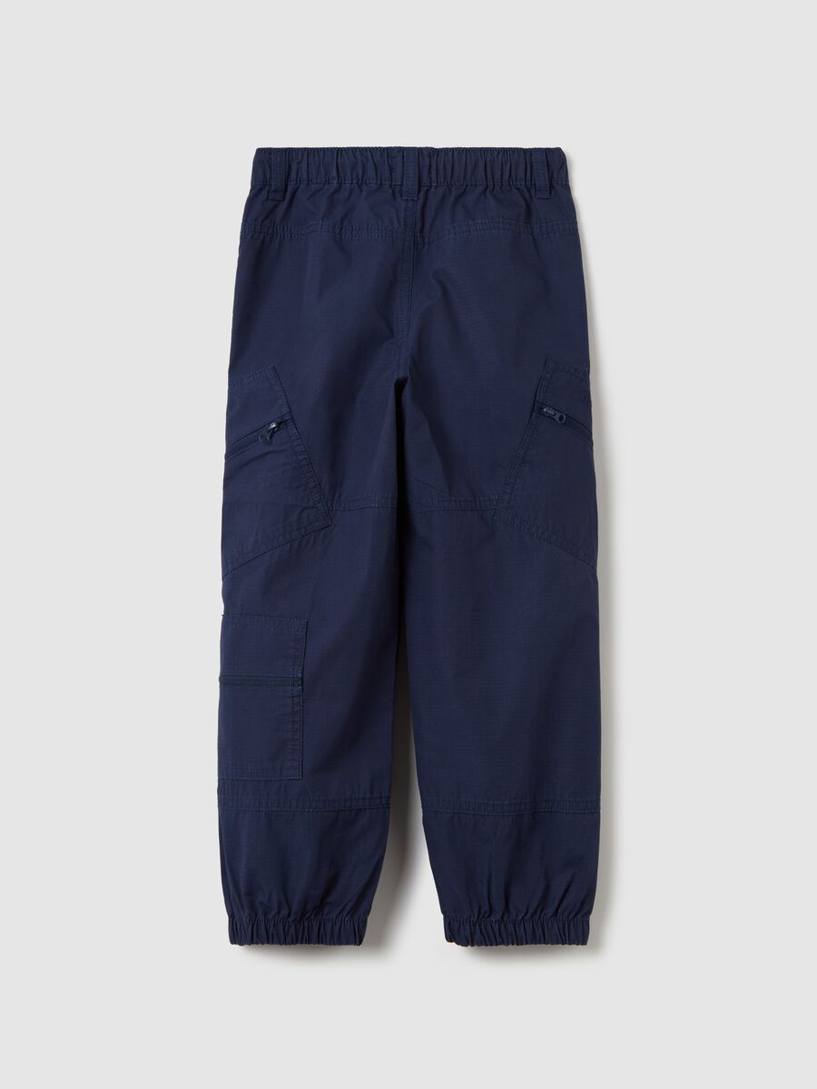 Parachute joggers in cotton canvas_4
