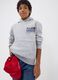Grey cotton-blend hoodie with New York Knicks print_0