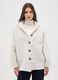 White regular fit coat with buttons and hood_1
