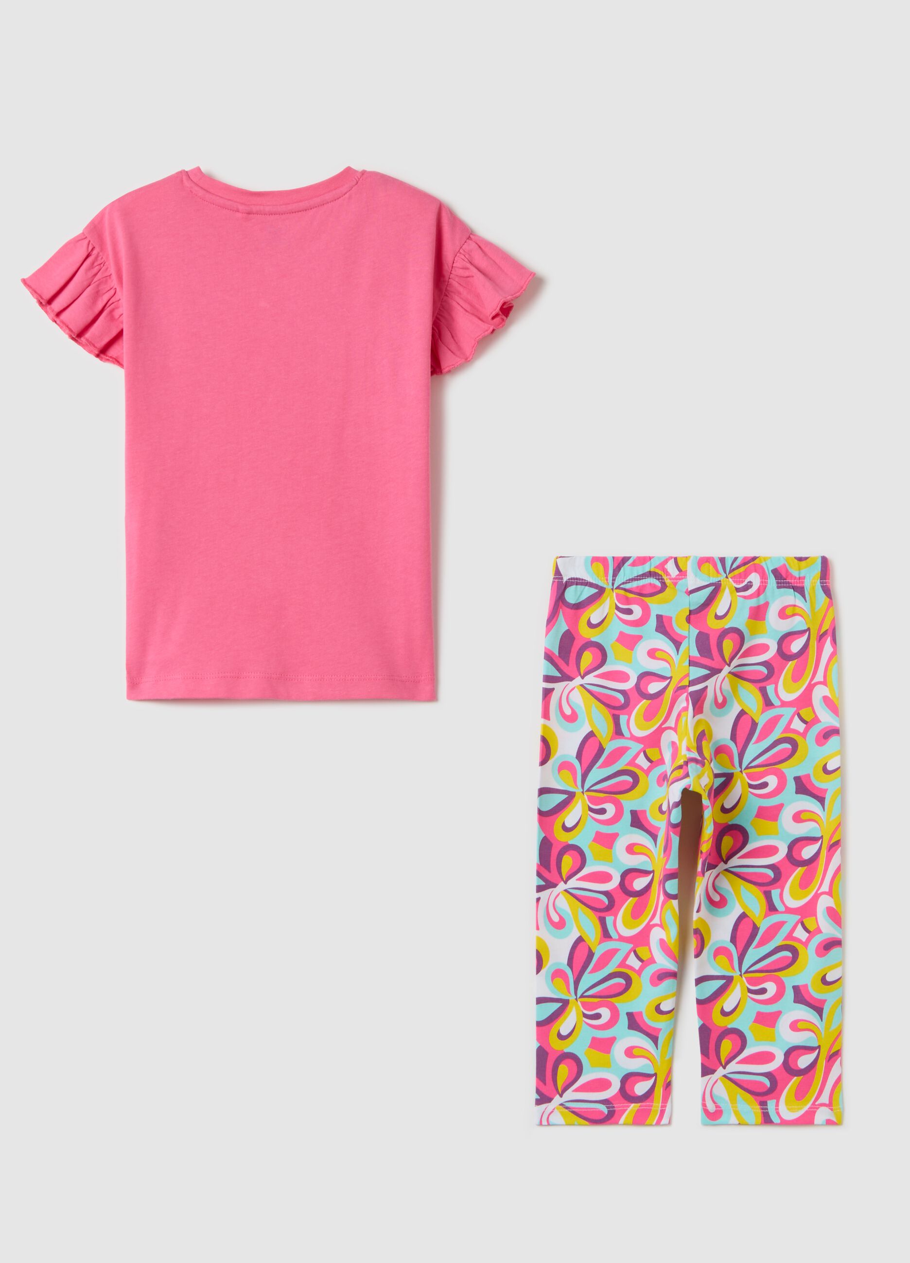 Pink jogging set in cotton