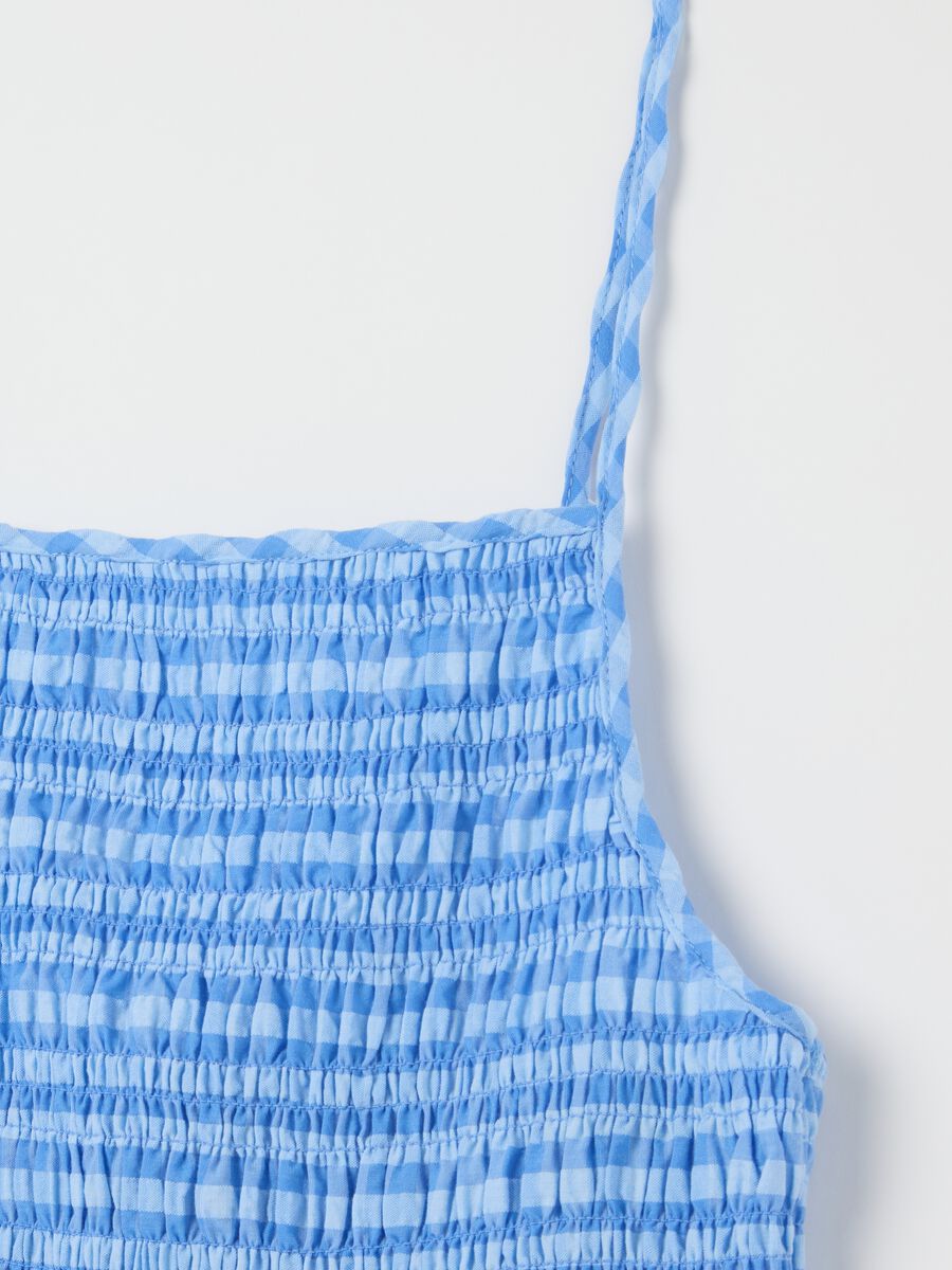 Long blue checked dress B.Angel_5