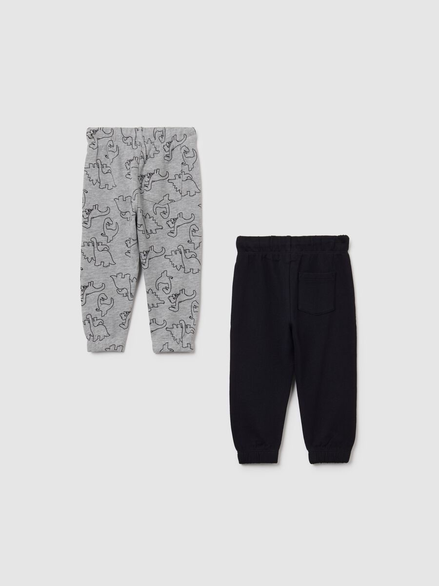 Two-Pack Child's Trousers in Multicolour Pure Cotton Regular Fit_1
