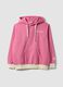 Pink cotton-blend hoodie with logo_0