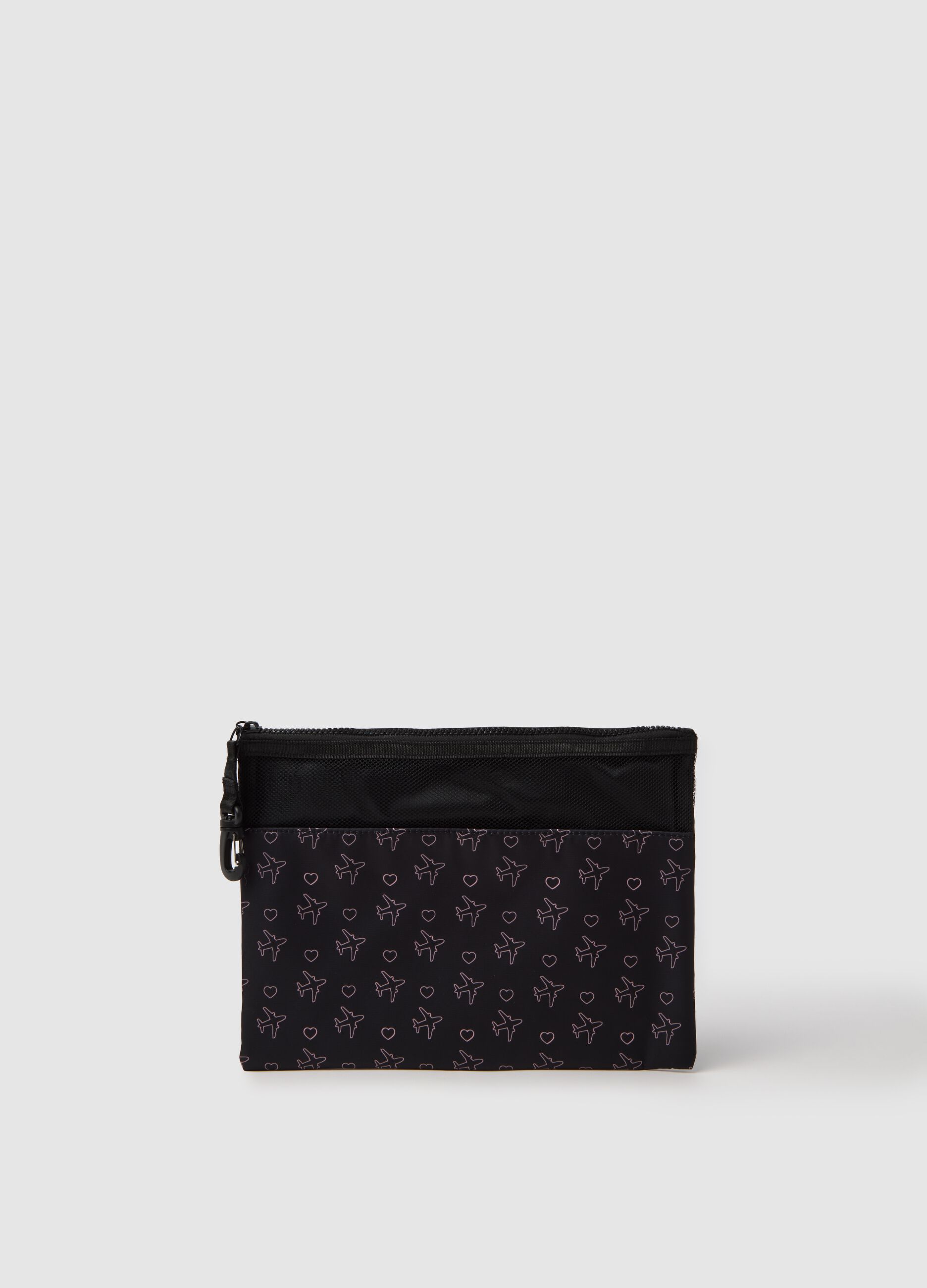 Multicolour pouch with hooks
