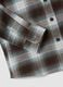 Brown checked pure cotton shirt_4