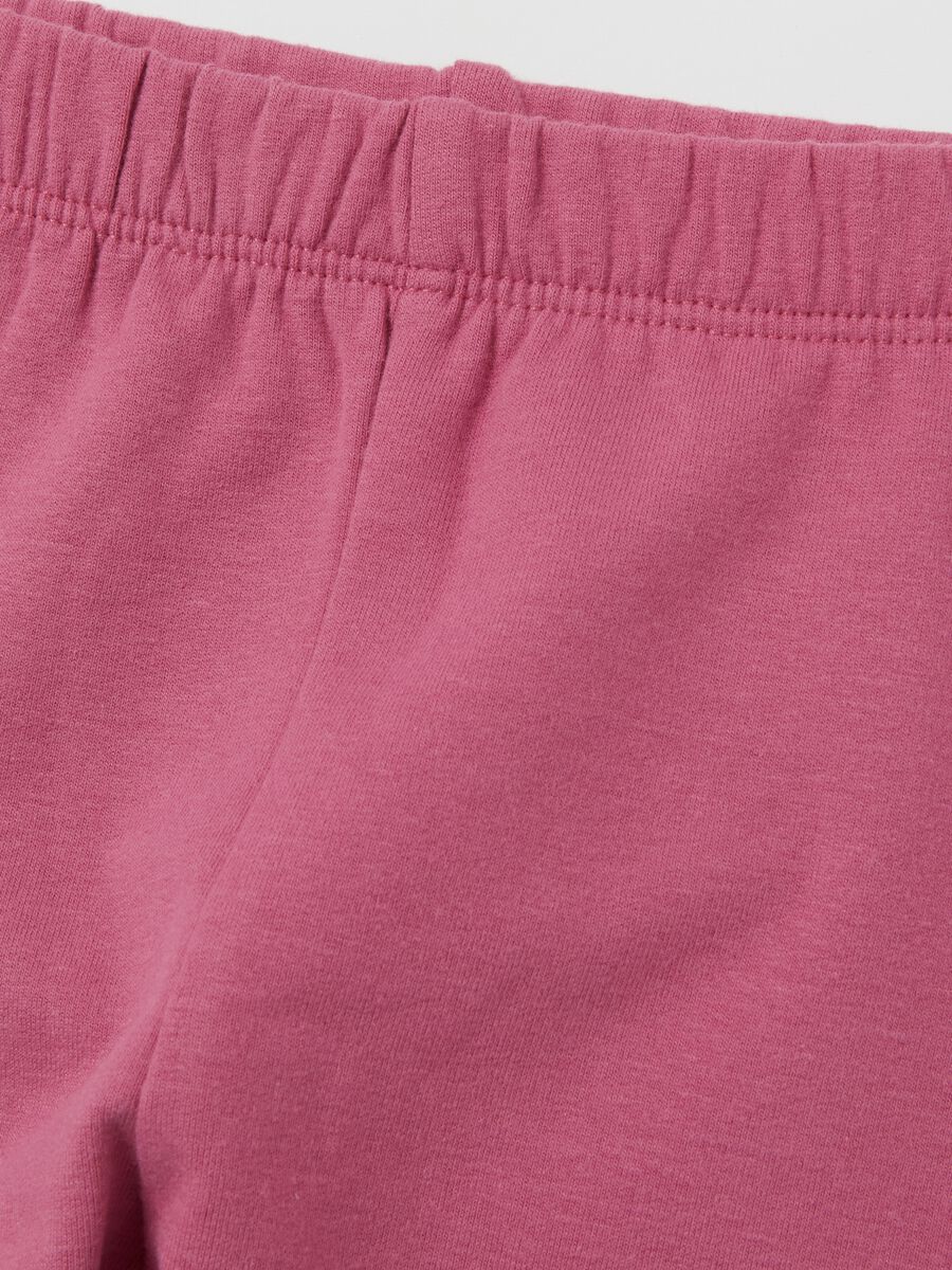 Jogging set in cotone con fantasia floreale_3