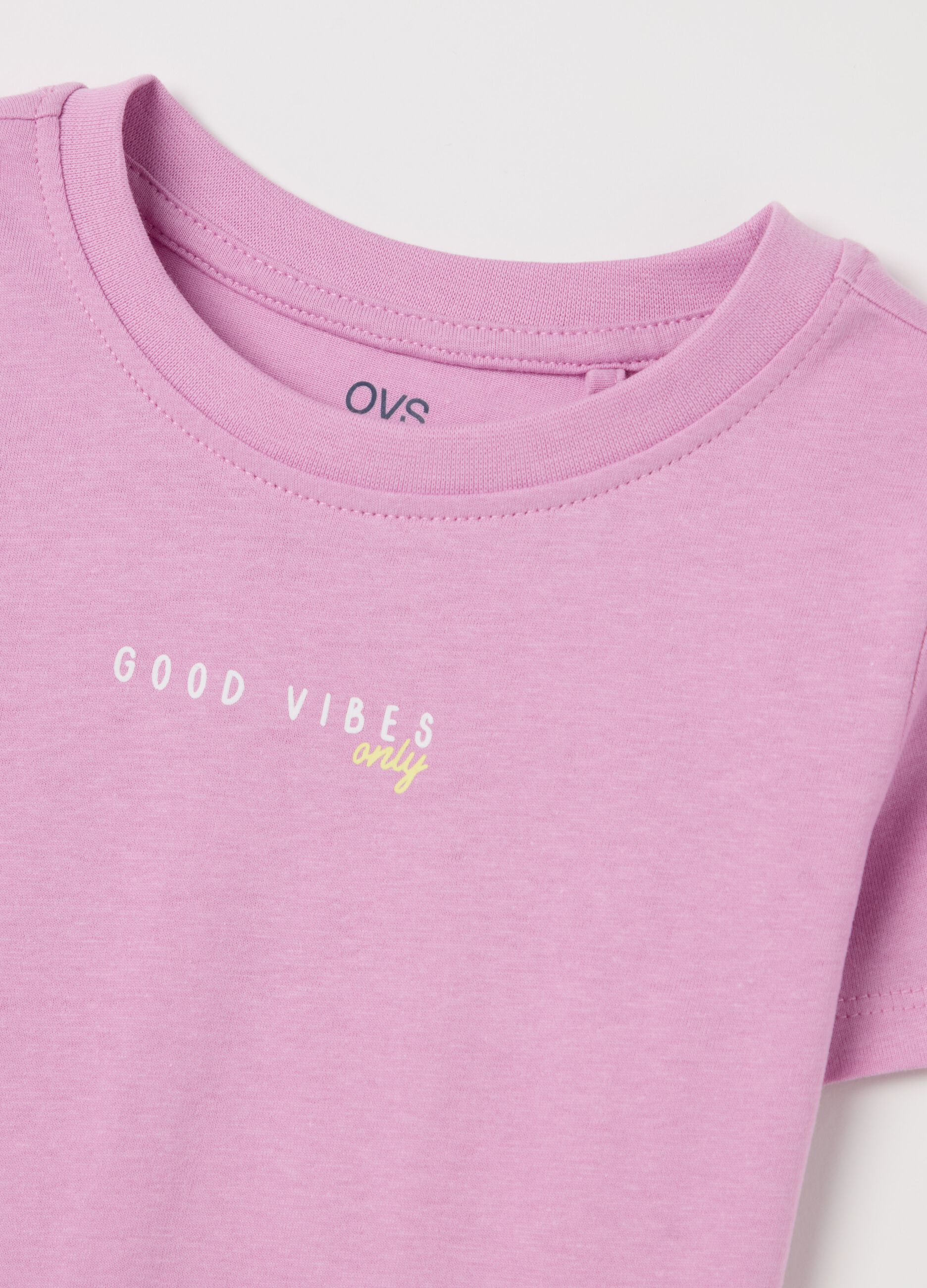 Cotton T-shirt with print