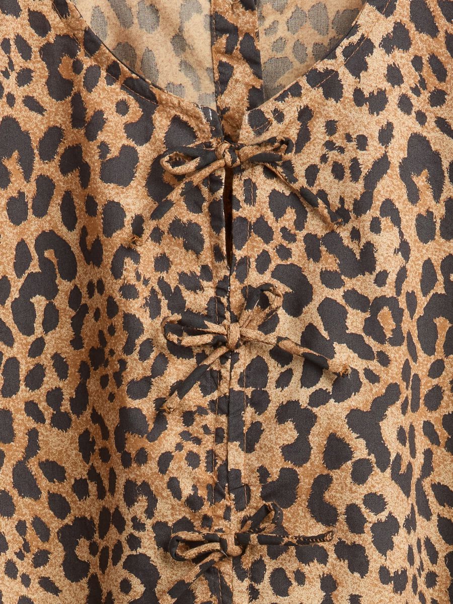 Abito marrone con stampa leopardata_3