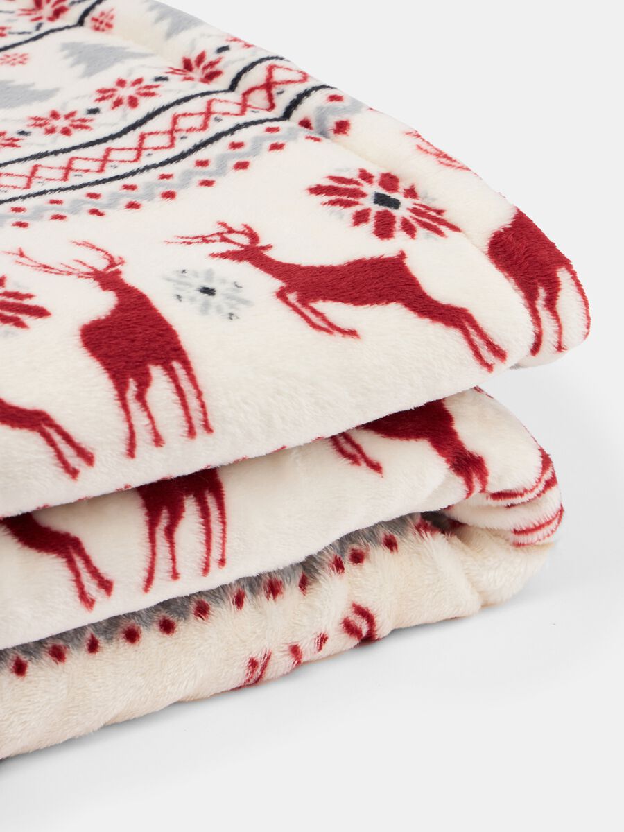 Plaid con stampa Natale_1
