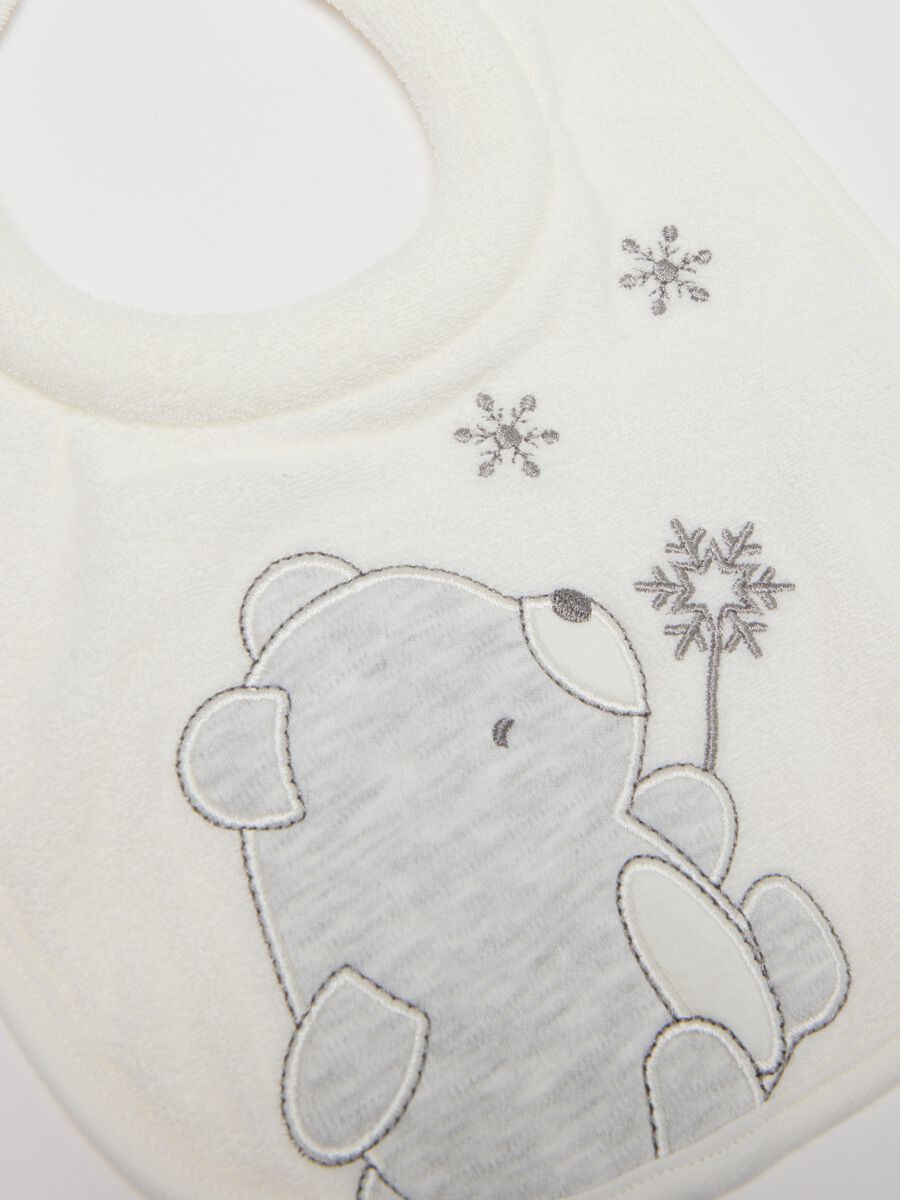 Twin-pack of white cotton bibs_1
