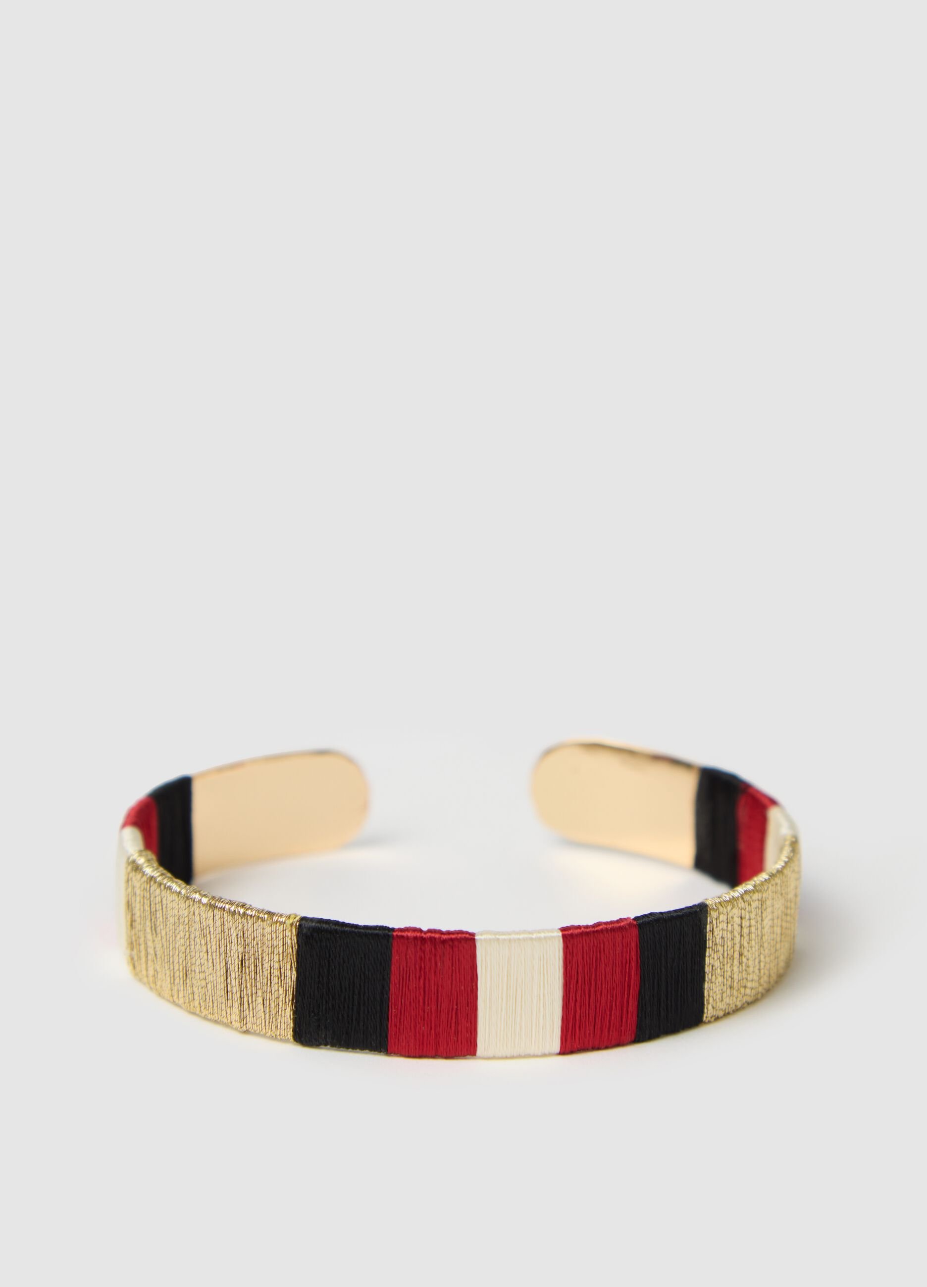 Solid striped colourblock bracelet