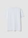 T-shirt bianca in misto cotone piquet elasticizzato regular fit Easy Dry_2