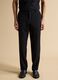 Pantaloni formali neri in viscosa elasticizzata slim fit_1