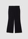 Black flare trousers in stretch viscose_6