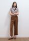 Taupe-grey pure wool polo-collar jumper, regular fit_1