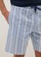 Pure cotton multicoloured striped pyjama shorts regular fit_3