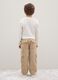 Children's beige cotton blend baggy trousers_1