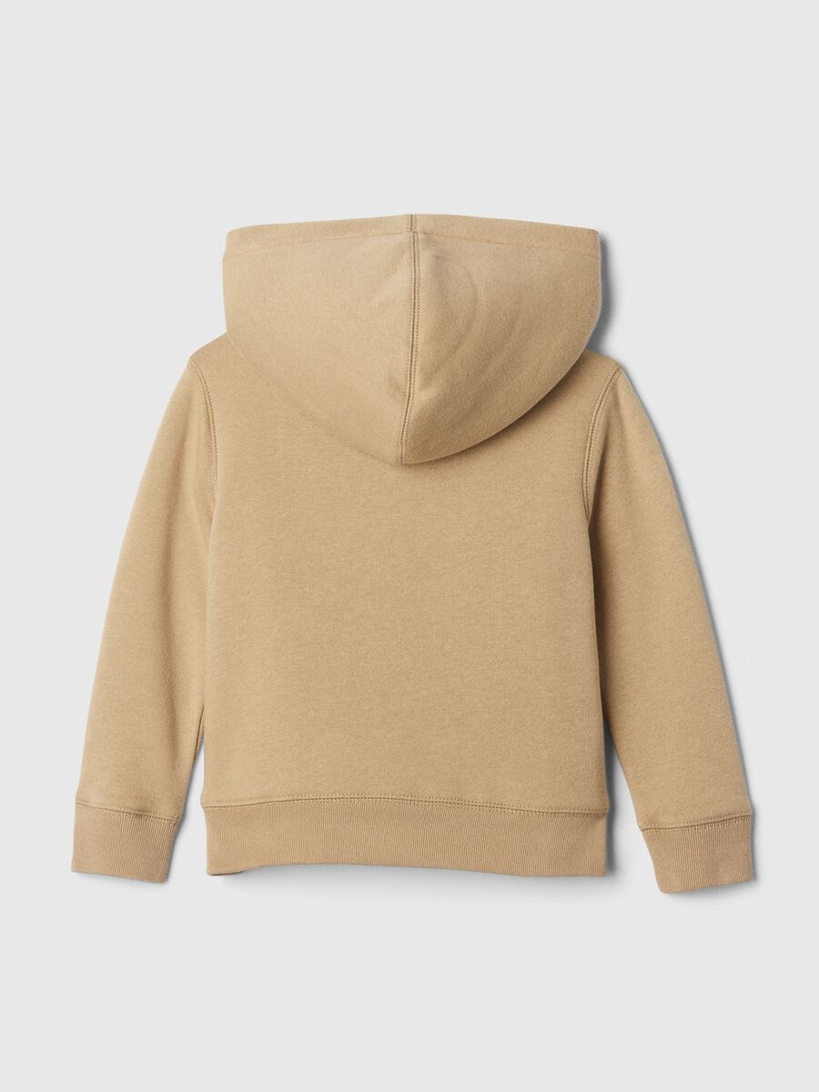 Full-zip sweatshirt and hood with sherpa lining_1