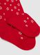 Multicolour cotton-blend girls' tights bipack with stars_2