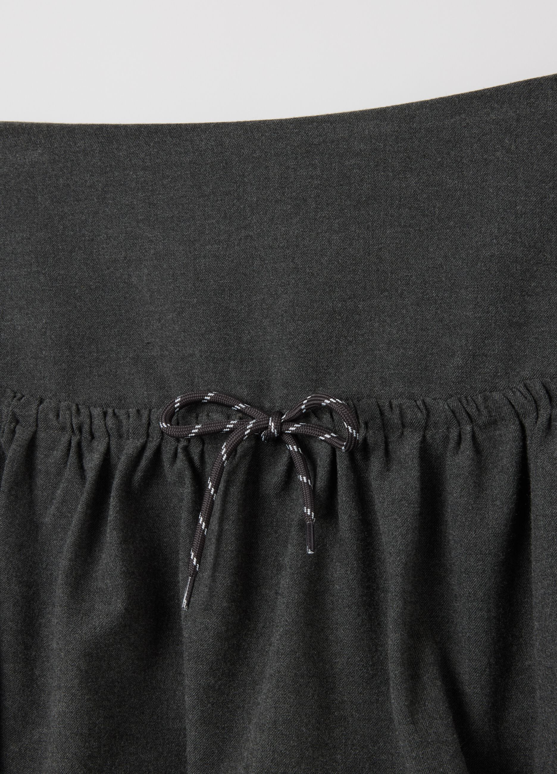 Grey Regular Fit Skirt