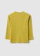 Yellow pure cotton children's regular fit T-shirt with print_1