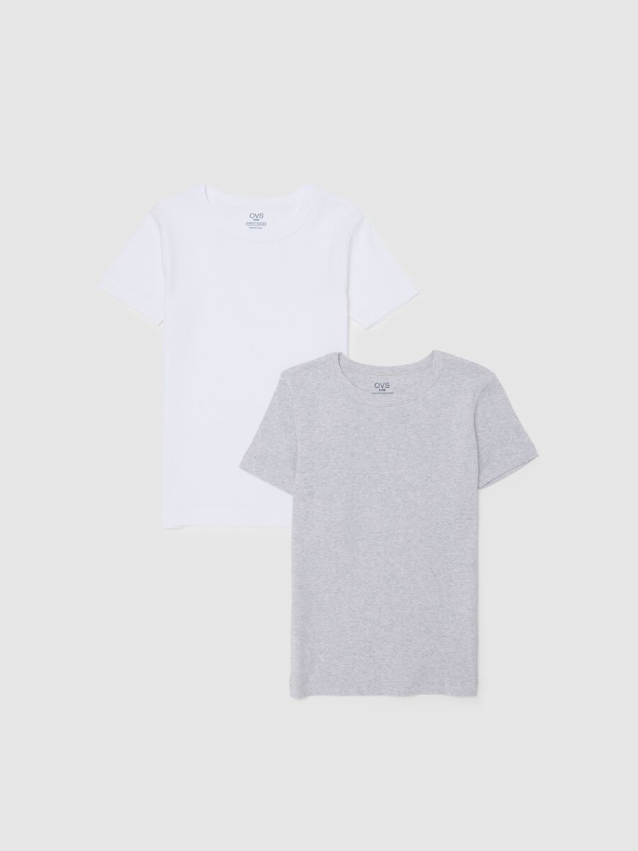 Children's Multicolour Pure Cotton Regular Fit Twin Pack T-shirts_0
