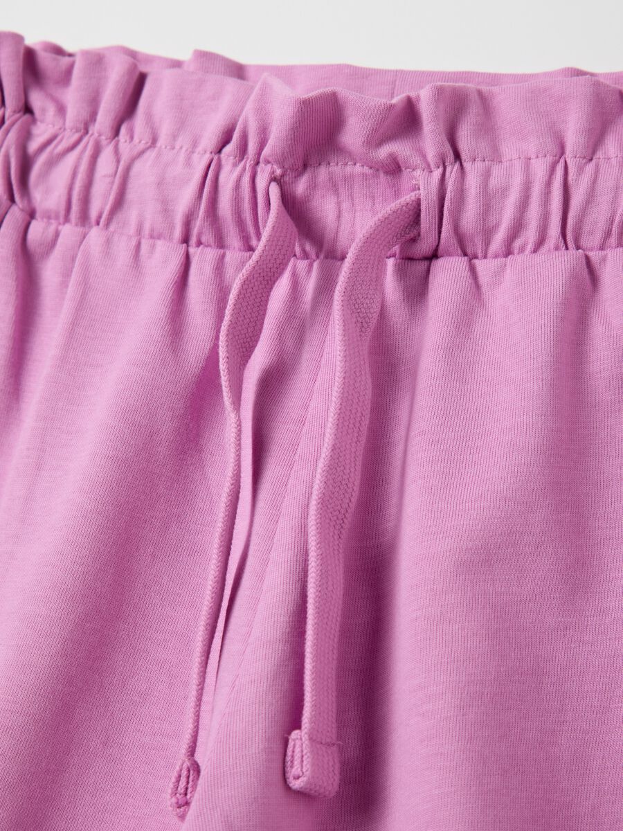 Pink jersey shorts for girls_2