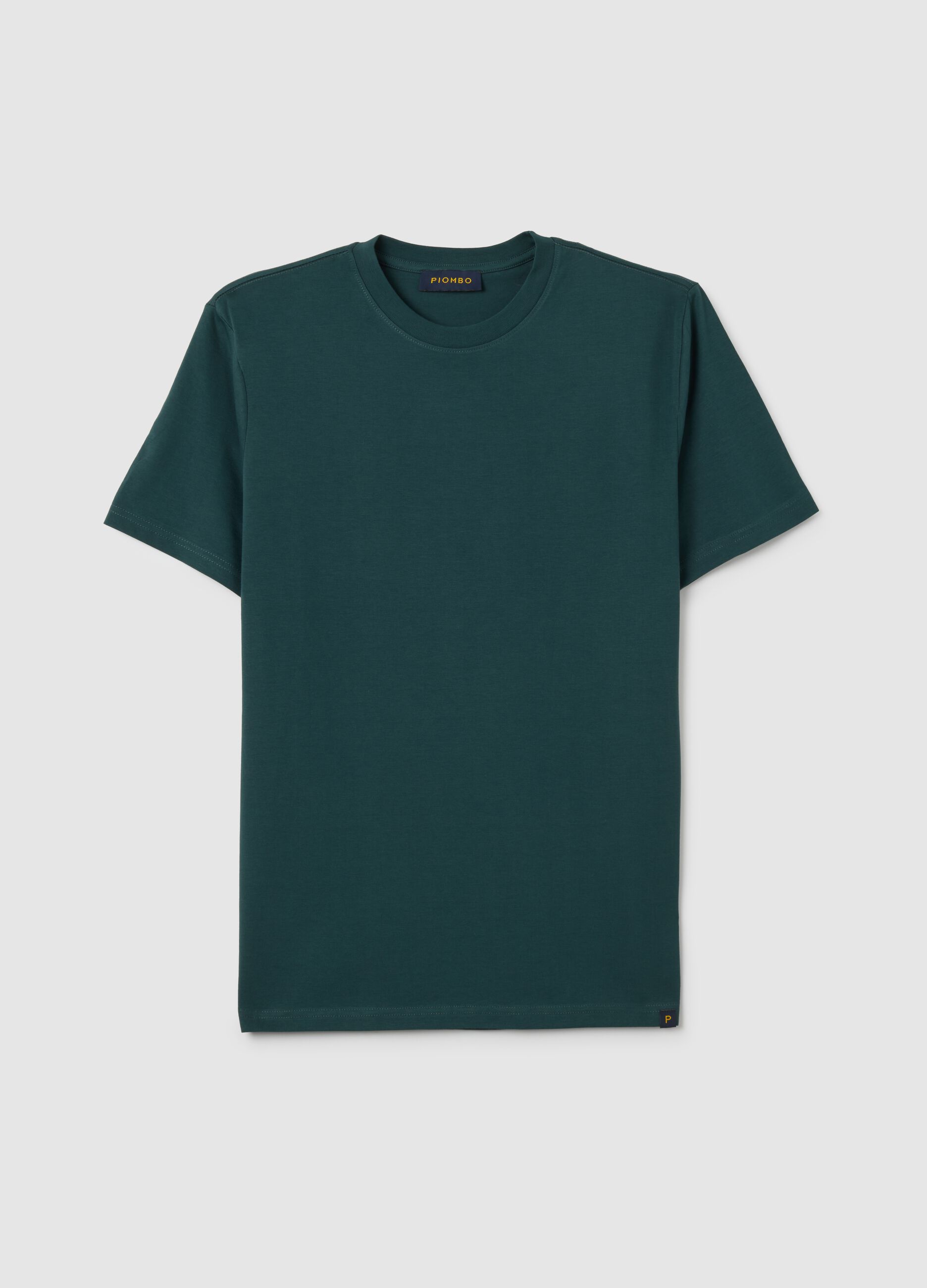 T-shirt in puro cotone verde