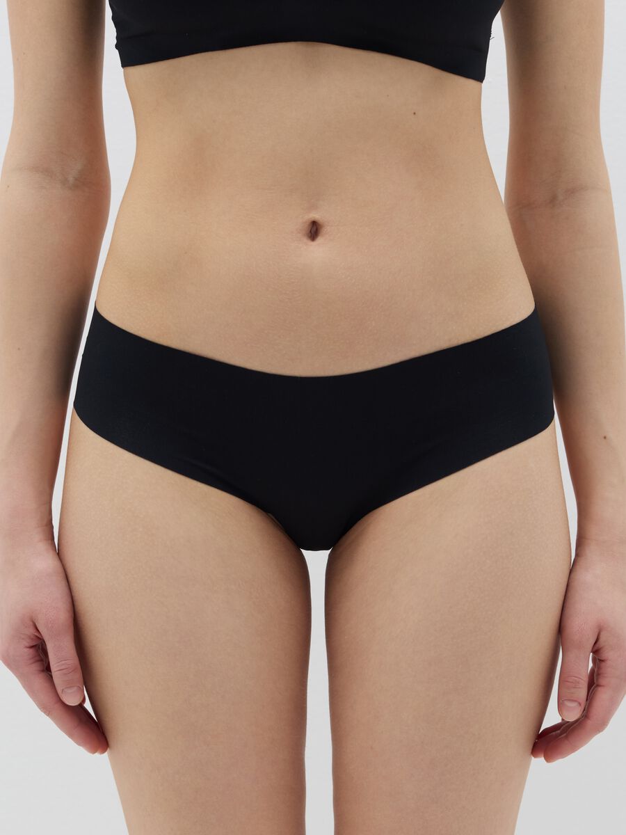 High-rise briefs in stretch microfibre_1