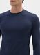 Blue Long Sleeve Regular Fit T-Shirt_3