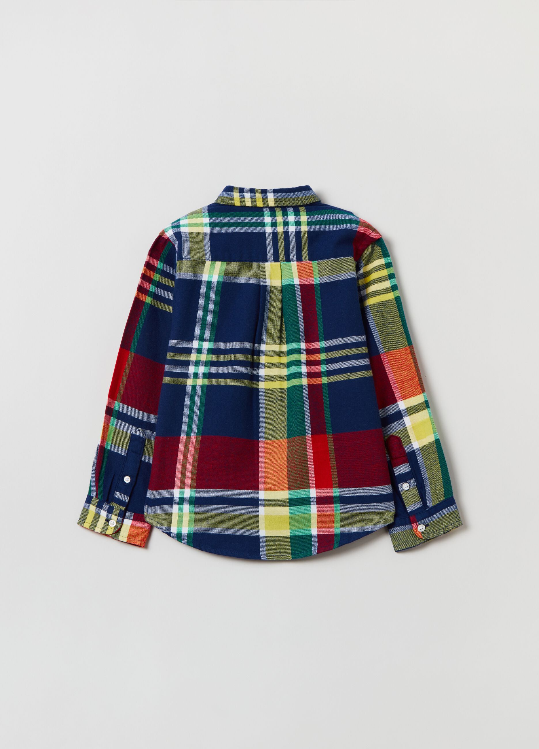 Camicia in cotone con fantasia check _1