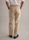 Beige pure linen chino trousers, regular fit_2