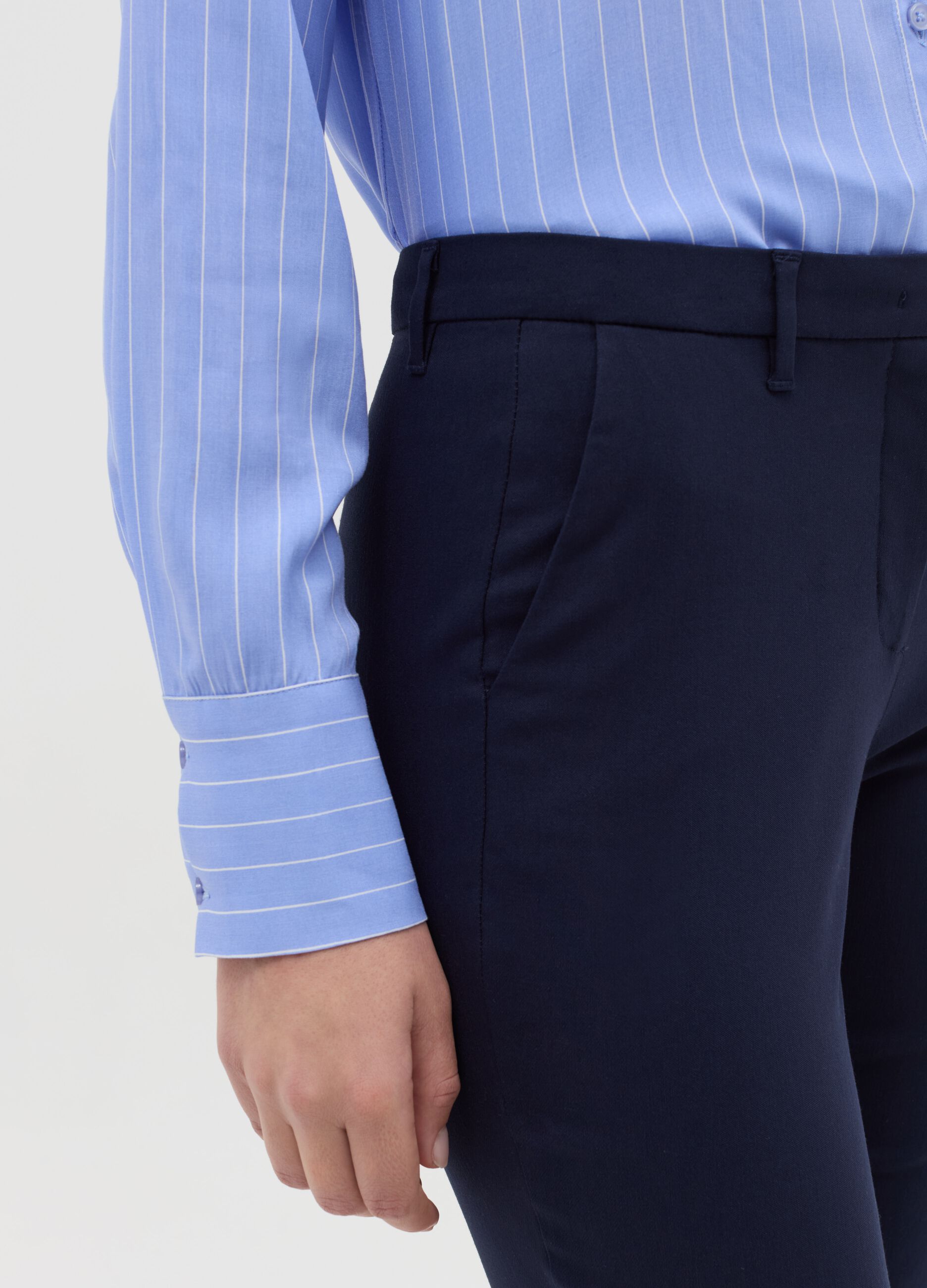 Slim-fit ankle-length chinos