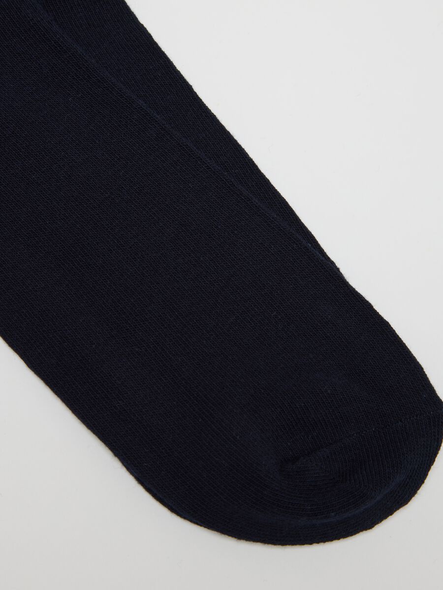 Multipack set of short socks in blue cotton blend_2