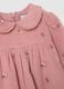 Girls' pink regular fit pure cotton dress_2