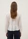 White pure cotton tie-front shirt, regular fit_3