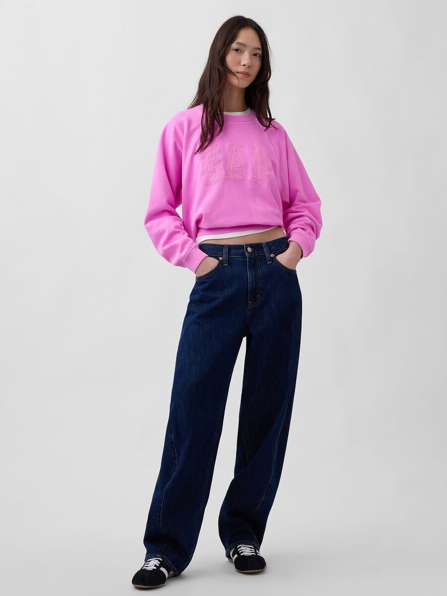 Cotton-blend crew-neck sweatshirt_2