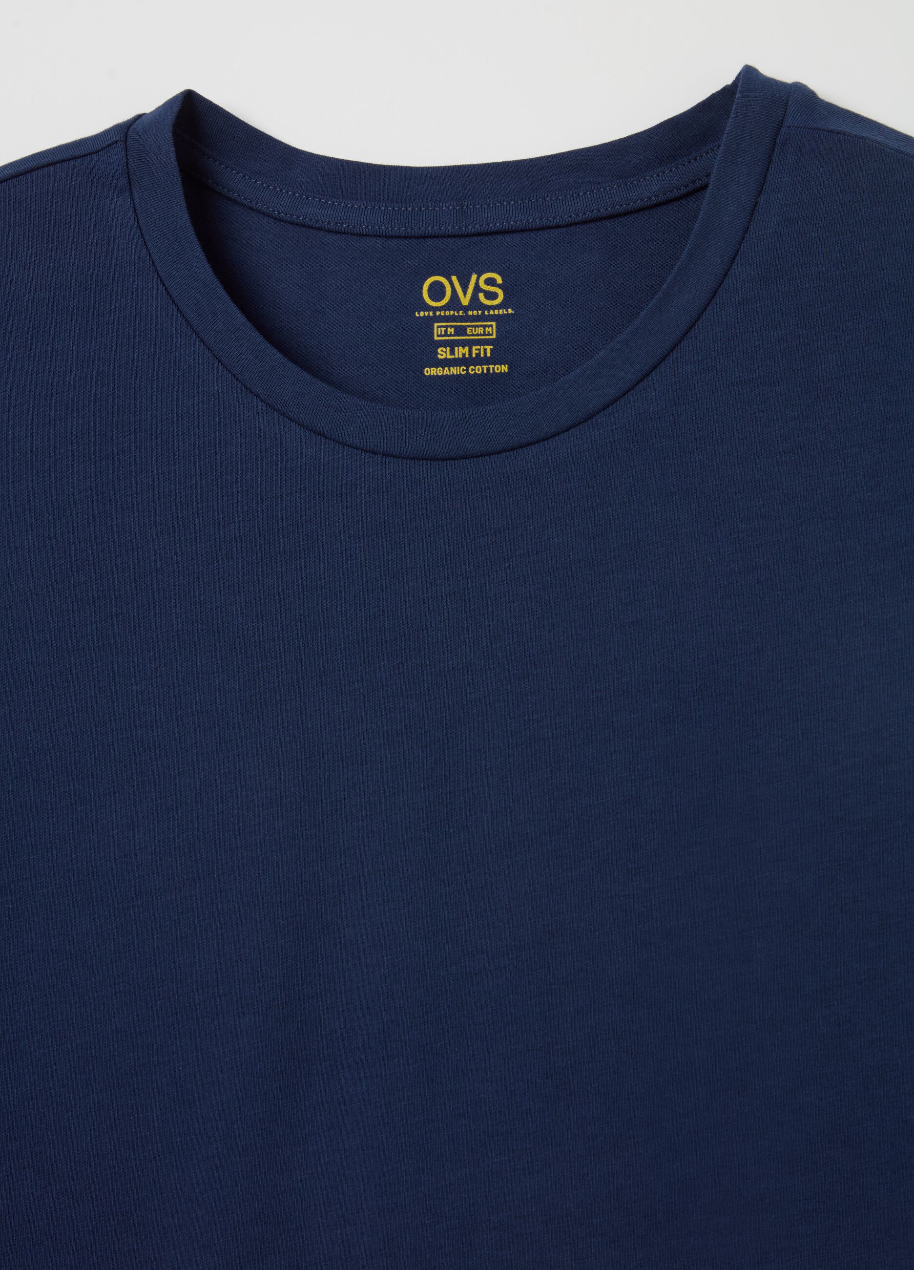 Slim-fit T-shirt in organic cotton