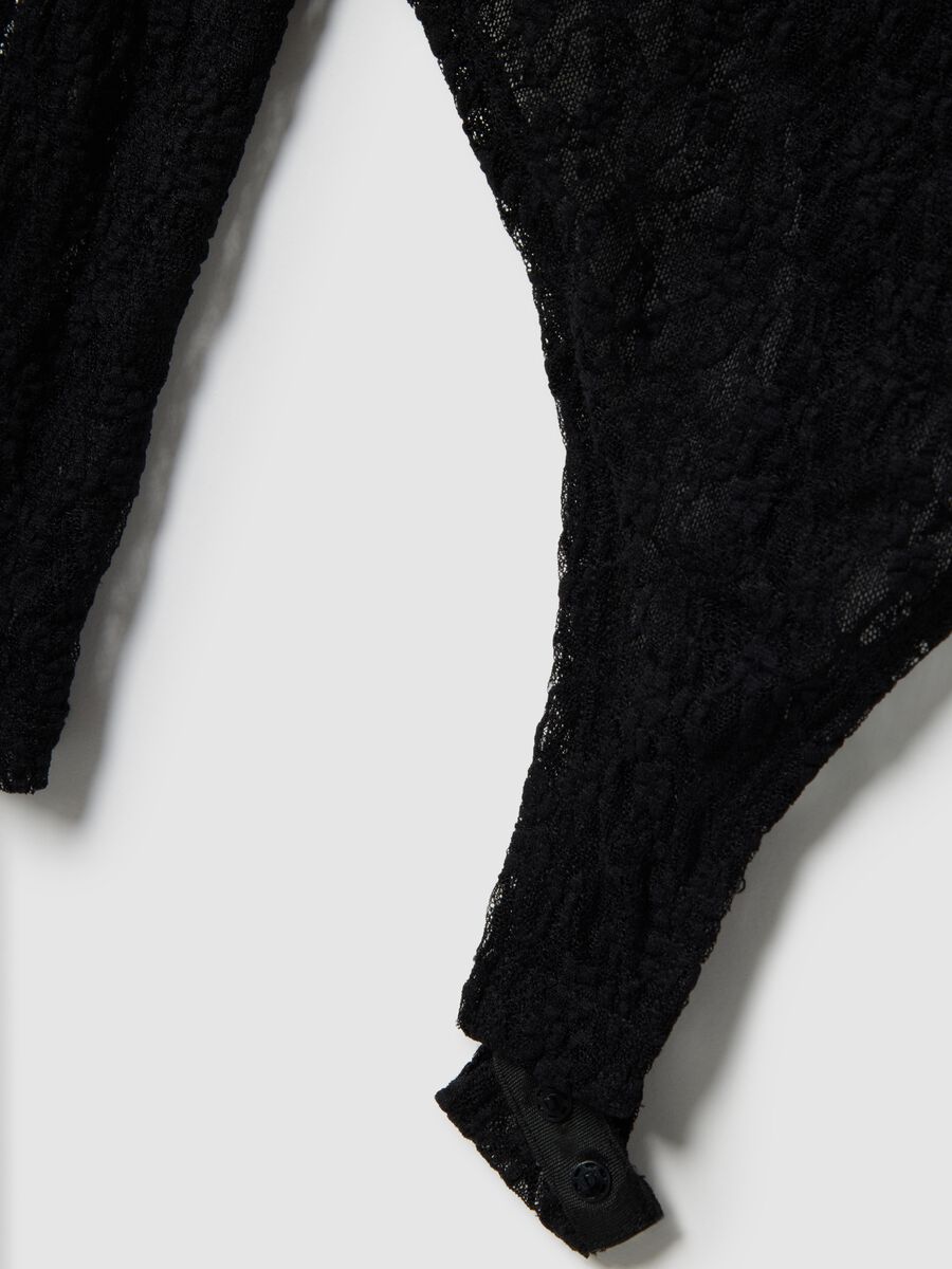Black lace bodysuit without cups, regular fit_5