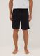 Black organic cotton pyjama shorts_1