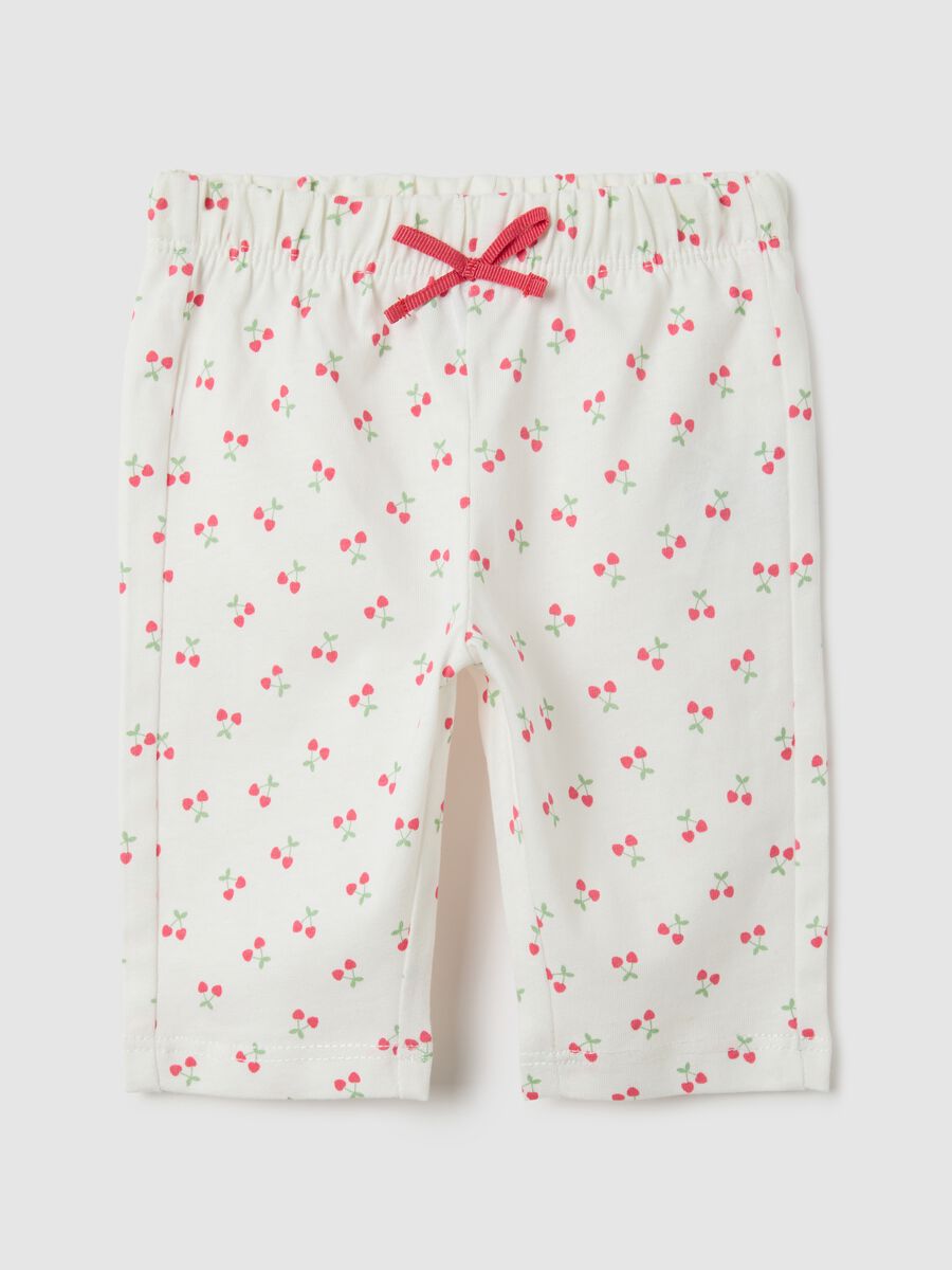 Baby white pure cotton leggings regular fit_0
