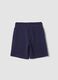 Boys&rsquo; blue pure cotton shorts with elasticated waist_1
