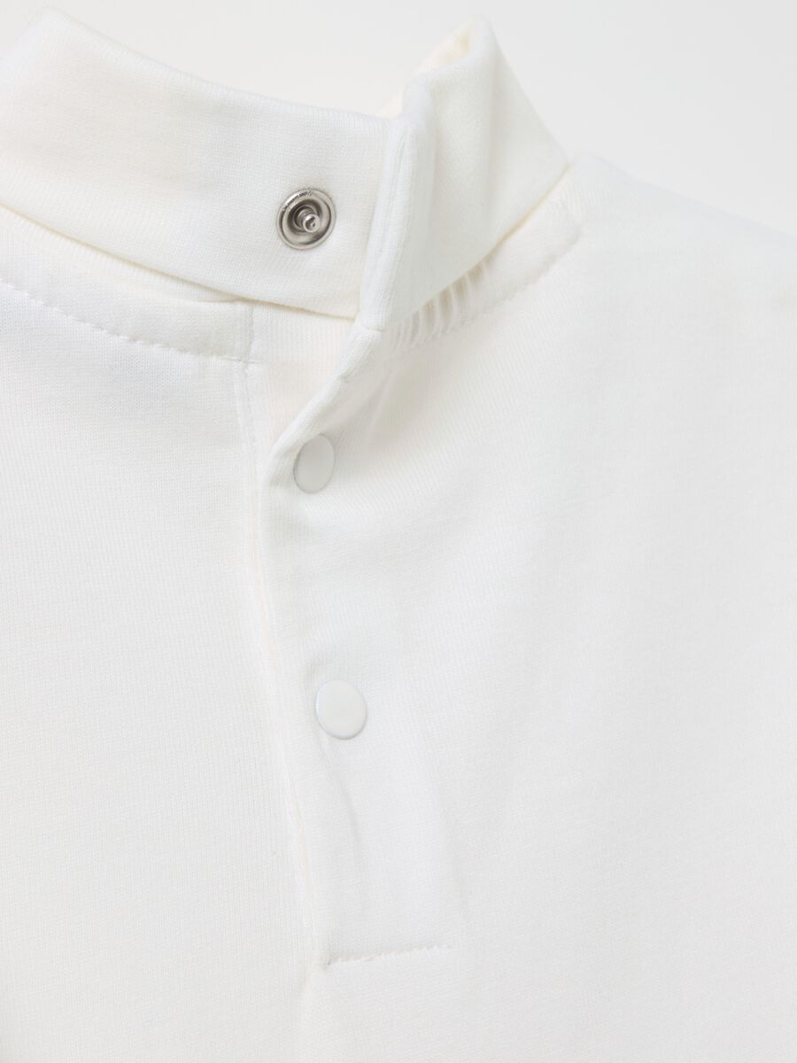 Cotton T-shirt with high neck_2