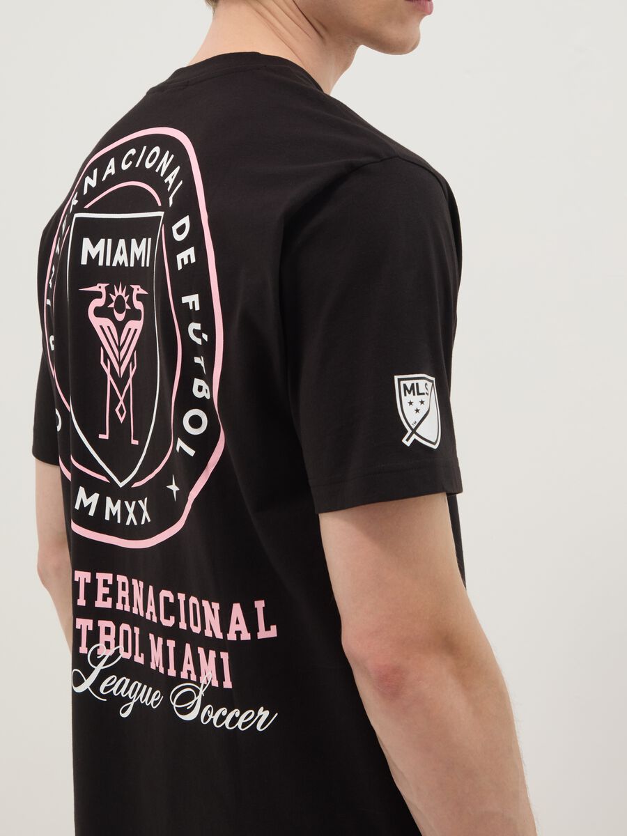 Black Pure Cotton Short Sleeve Regular Fit T-Shirt Inter Miami CF_3