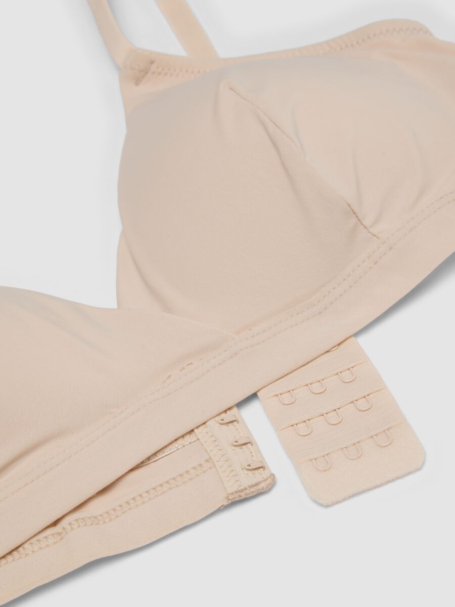 Reggiseno a triangolo beige con imbottitura rimovibile in tessuto elasticizzato_5