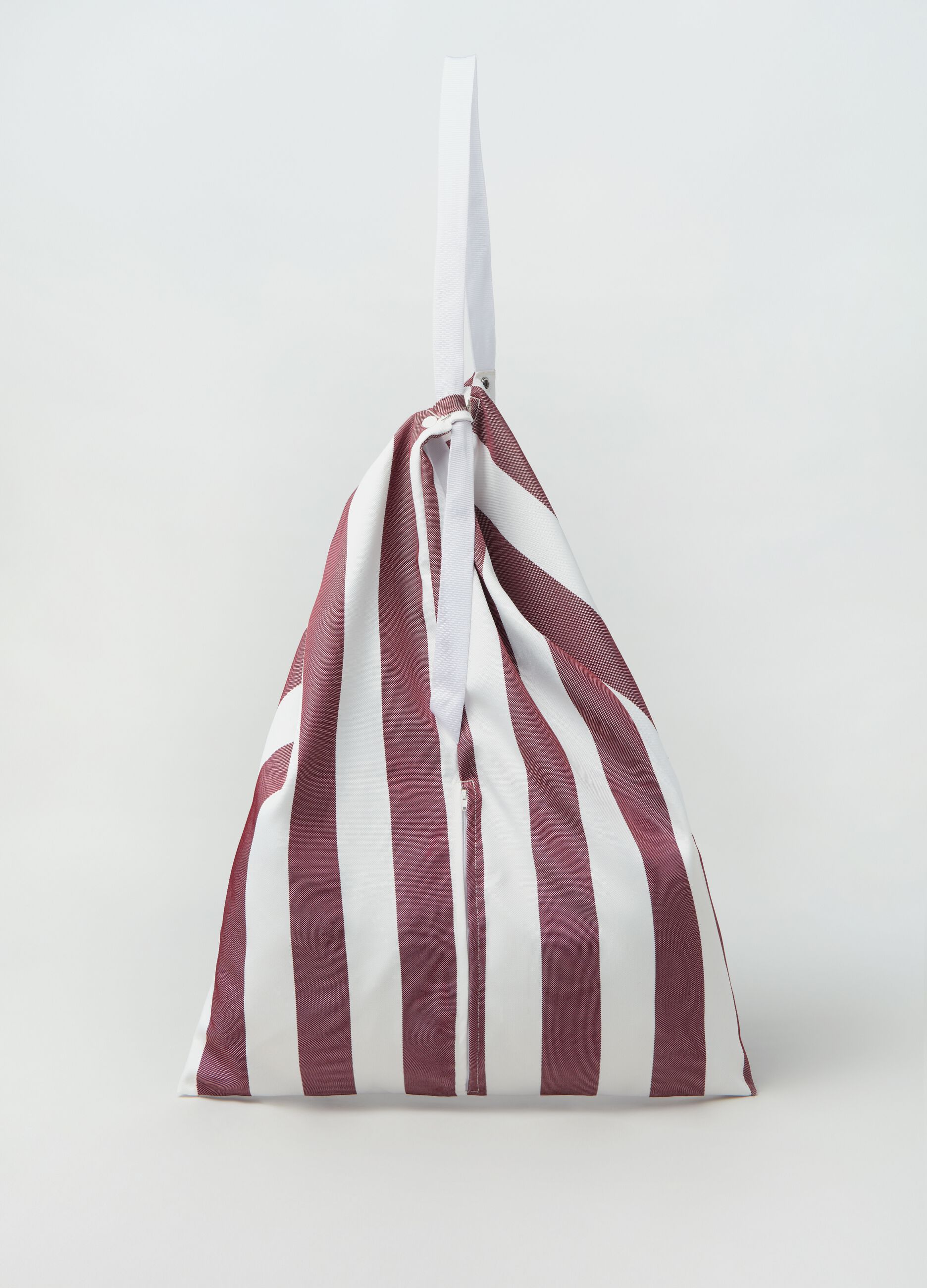 Pillow bag in tela a righe_3