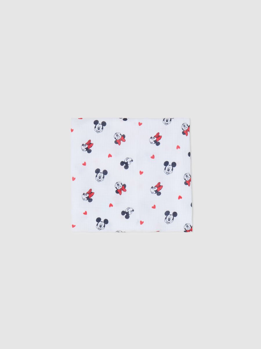 Muslin blanket with Minnie Mouse and hearts print_1